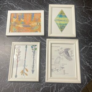 White collage art collection 5x7 for gallery wall
